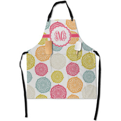 Doily Pattern Apron With Pockets w/ Monogram