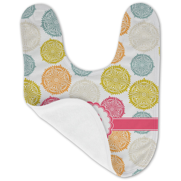 Doily Pattern Baby Bib - AFT folded