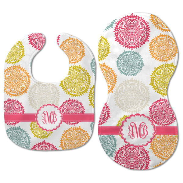 Doily Pattern Baby Bib & Burp Set - Approval (new bib & burp)