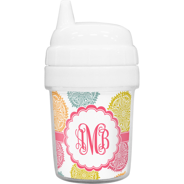 Custom Doily Pattern Baby Sippy Cup (Personalized)