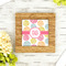 Doily Pattern Bamboo Trivet with 6" Tile - LIFESTYLE