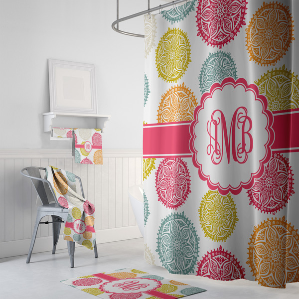 Doily Pattern Bath Towel Sets - 3-piece - In Context