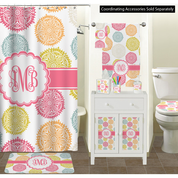 Doily Pattern Bathroom Scene