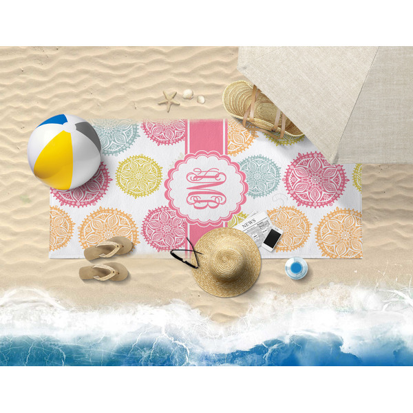 Doily Pattern Beach Towel Lifestyle