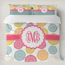 Doily Pattern Duvet Cover Set - King (Personalized)
