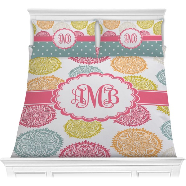 Custom Doily Pattern Comforter Set - Full / Queen (Personalized)