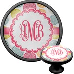 Doily Pattern Cabinet Knob (Black) (Personalized)