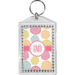 Doily Pattern Bling Keychain (Personalized)