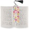 Doily Pattern Bookmark with tassel - In book