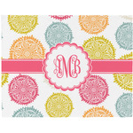 Doily Pattern Woven Fabric Placemat - Twill w/ Monogram