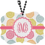 Doily Pattern Rear View Mirror Charm (Personalized)