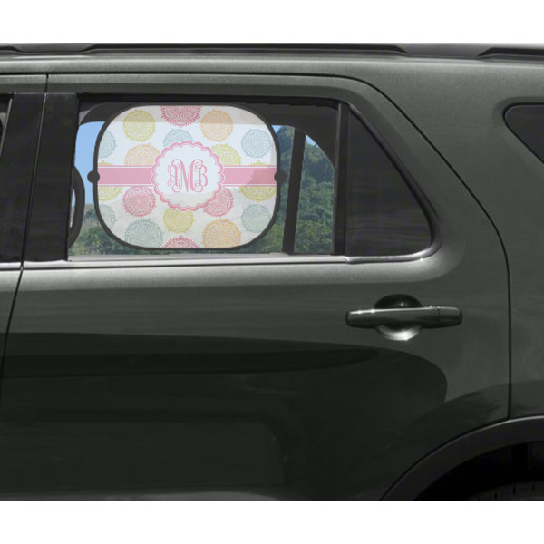 Doily Pattern Car Sun Shade Black - In Car Window