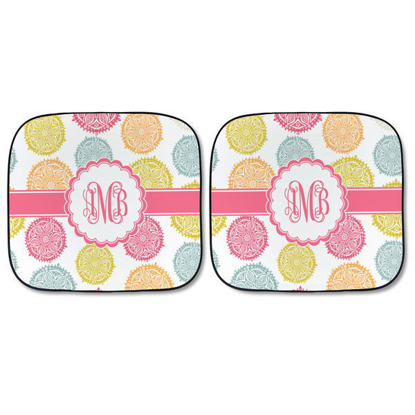 Doily Pattern Car Sun Shades - FRONT