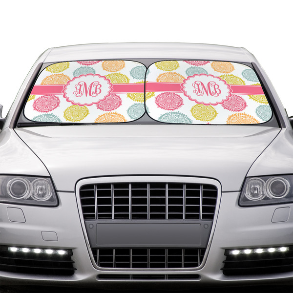 Doily Pattern Car Sun Shades - IN CONTEXT