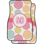 Doily Pattern Car Floor Mats (Front Seat) (Personalized)