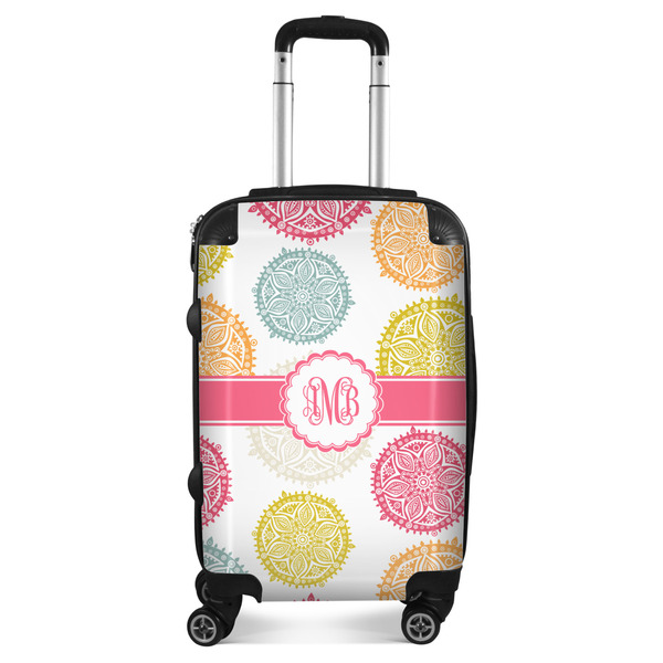 Custom Doily Pattern Suitcase - 20" Carry On (Personalized)
