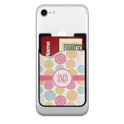 Doily Pattern 2-in-1 Cell Phone Credit Card Holder & Screen Cleaner (Personalized)