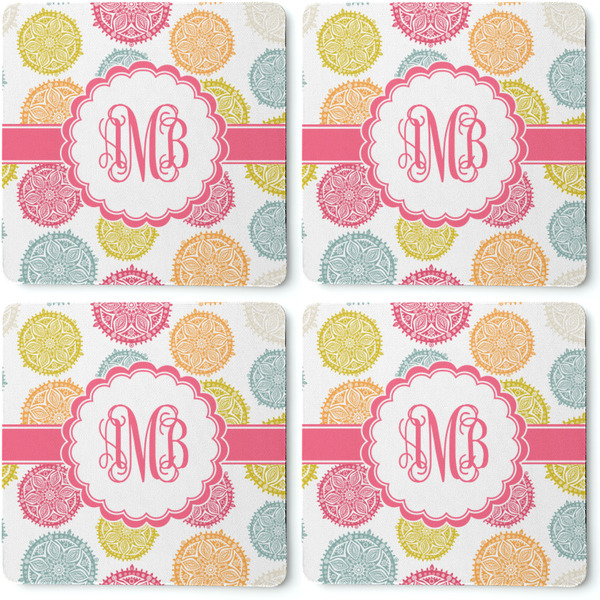 Doily Pattern Coaster Rubber Back - Apvl