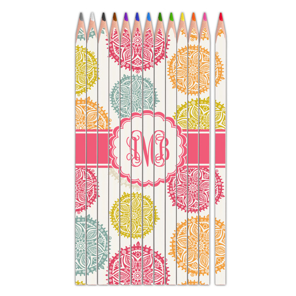 Custom Doily Pattern Colored Pencils (Personalized)
