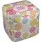 Doily Pattern Cube Poof Ottoman (Top)