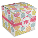 Doily Pattern Cube Favor Gift Boxes (Personalized)