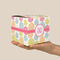 Doily Pattern Cube Favor Gift Box - On Hand - Scale View