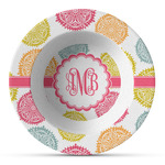 Doily Pattern Plastic Bowl - Microwave Safe - Composite Polymer (Personalized)