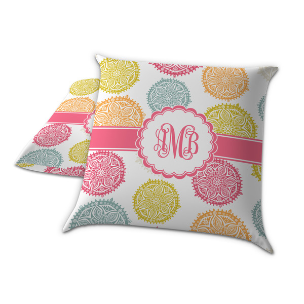 Doily Pattern Decorative Pillow Case - TWO