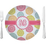 Doily Pattern Glass Lunch / Dinner Plate 10" (Personalized)