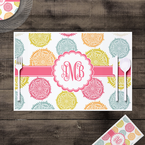 Doily Pattern Disposable Paper Placemat - In Context