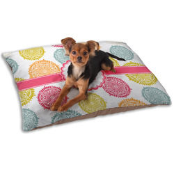 Doily Pattern Dog Bed - Small w/ Monogram