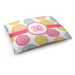 Doily Pattern Dog Bed - Medium w/ Monogram