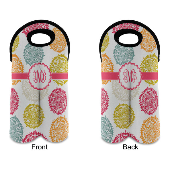 Doily Pattern Double Wine Tote - APPROVAL (new)