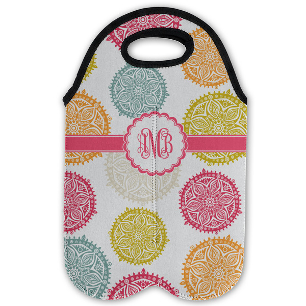 Doily Pattern Double Wine Tote - Flat (new)