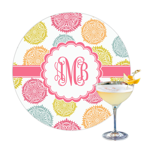 Custom Doily Pattern Printed Drink Topper (Personalized)