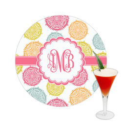 Doily Pattern Printed Drink Topper -  2.5" (Personalized)