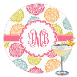 Doily Pattern Printed Drink Topper - 3.5" (Personalized)
