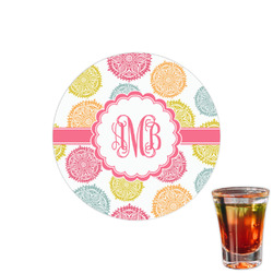 Doily Pattern Printed Drink Topper - 1.5" (Personalized)