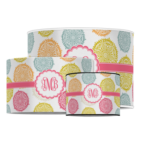 Doily Pattern Drum Lampshades - MAIN