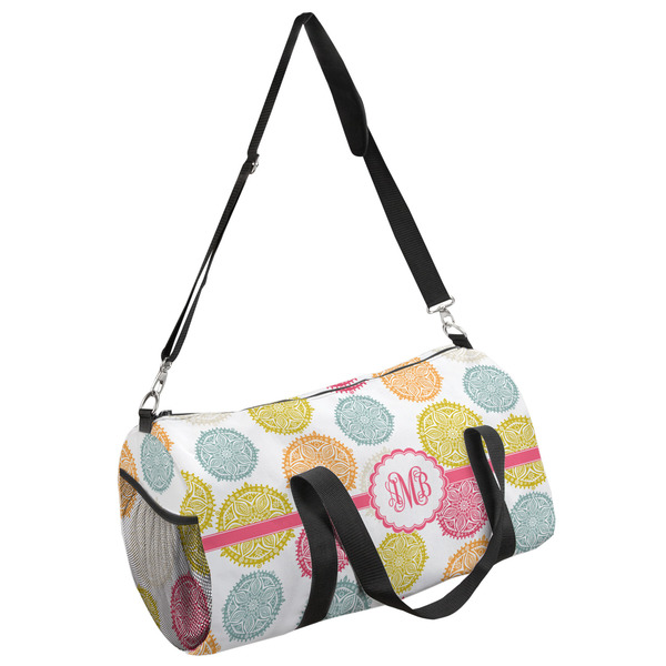 Custom Doily Pattern Duffel Bag - Large (Personalized)