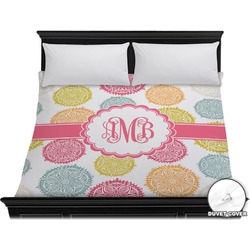 Doily Pattern Duvet Cover - King (Personalized)