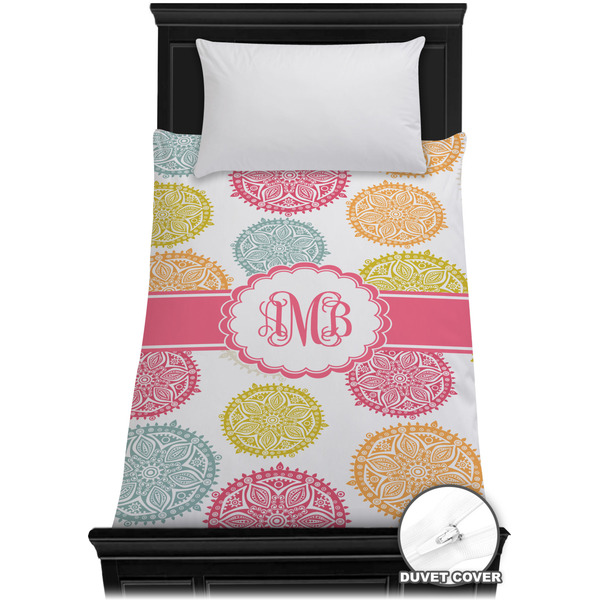 Custom Doily Pattern Duvet Cover - Twin XL (Personalized)