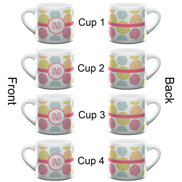 Doily Pattern Espresso Cup - 6oz (Double Shot Set of 4) APPROVAL