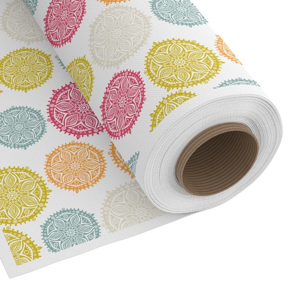 Custom Doily Pattern Fabric by the Yard - Spun Polyester Poplin