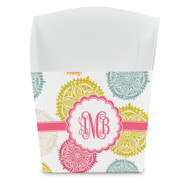 Custom Doily Pattern French Fry Favor Boxes (Personalized)