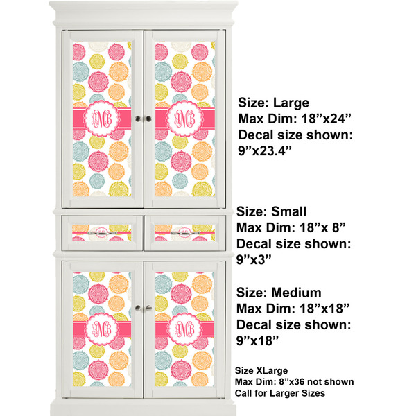 Doily Pattern Full Cabinet (Show Sizes)