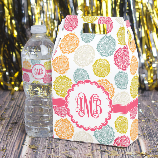 Doily Pattern Gable Favor Box - In Context