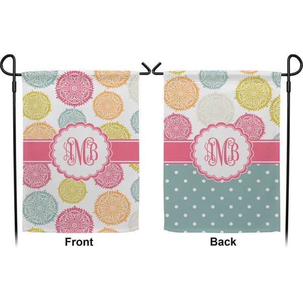 Doily Pattern Garden Flag - Double Sided Front and Back