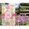 Doily Pattern Garden Flag - Outside In Flowers