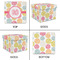 Doily Pattern Gift Boxes with Lid - Canvas Wrapped - Large - Approval